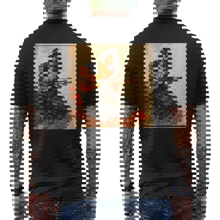 フラメンコダンサー セビリア Espana フラメンコ愛好家 スペインアート メンズTシャツ バックプリント