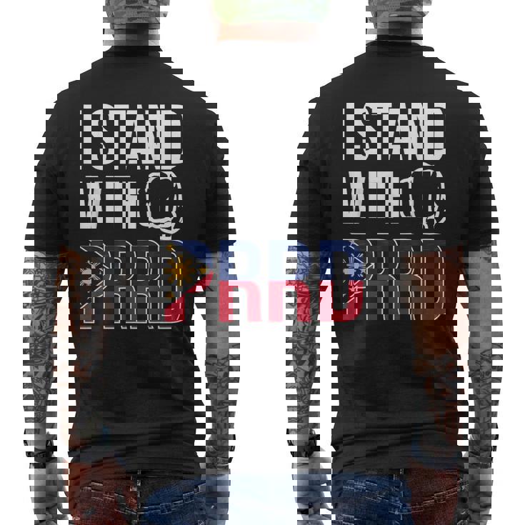 フリードゥテルテ サポーター ロドリゴ・ディゴン・ドゥテルテ大統領 メンズTシャツ バックプリント