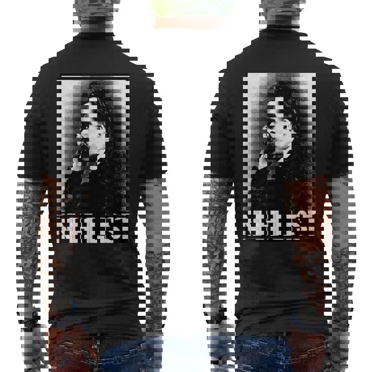 フリードリヒ・ニーチェ メンズTシャツ バックプリント