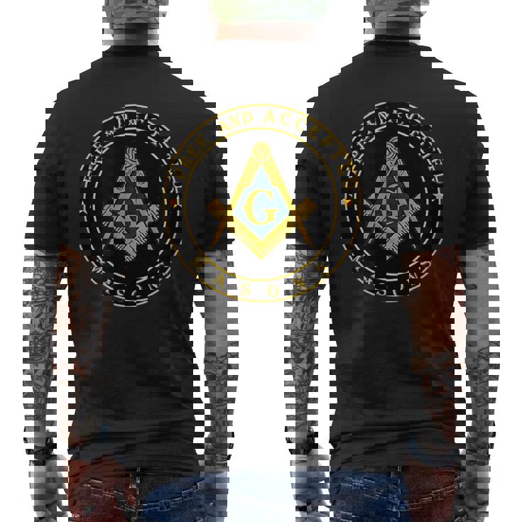 フリーメイソンロッジ フリーメイソン シンボル フリーメイソン メンズTシャツ バックプリント