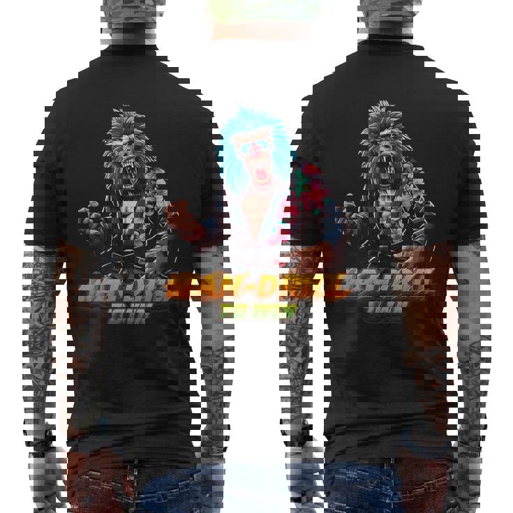 ブラジリアン柔術 マンドリルマスター ブラックベルト メンズTシャツ バックプリント