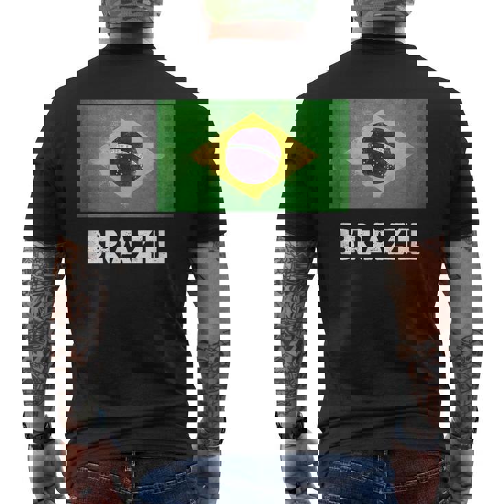 ブラジル国旗tシャツ メンズTシャツ バックプリント