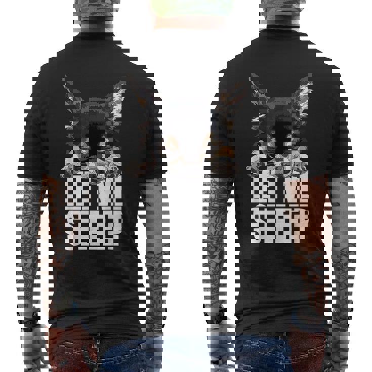 ブラック&タン チワワ Let Meleep Dog Chiwawa Lover メンズTシャツ バックプリント