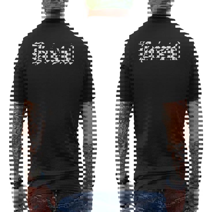 ブリストル イングランド 古英語 メンズTシャツ バックプリント