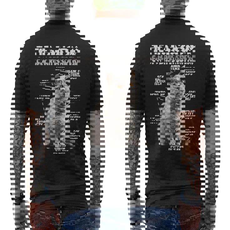 ブリティッシュショートヘアーt メンズTシャツ バックプリント