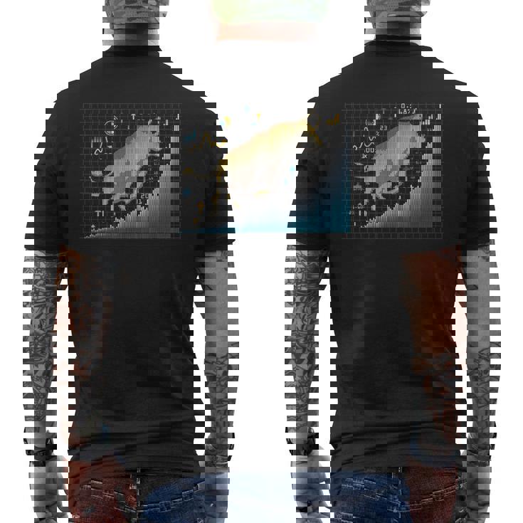 ブル・インベスター 株式市場 為替 資本主義 投資 メンズTシャツ バックプリント