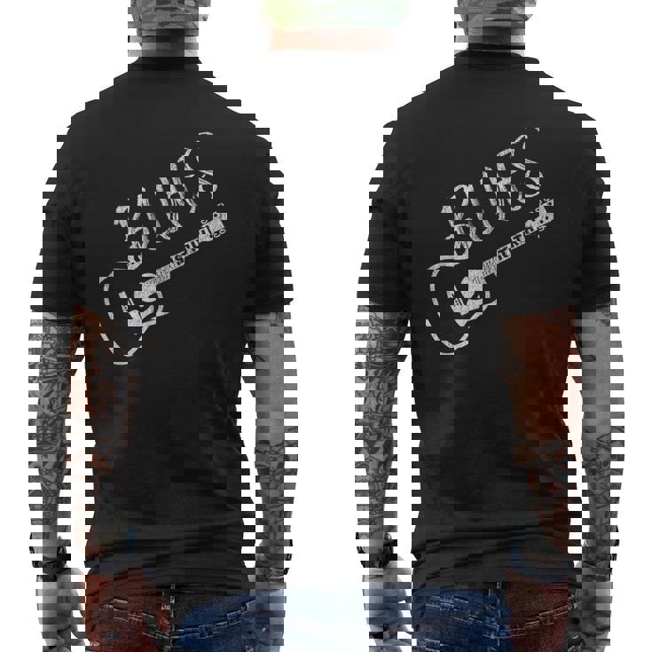 ブルースミュージックギターブルースイズトゥルースヴィンテージ メンズTシャツ バックプリント