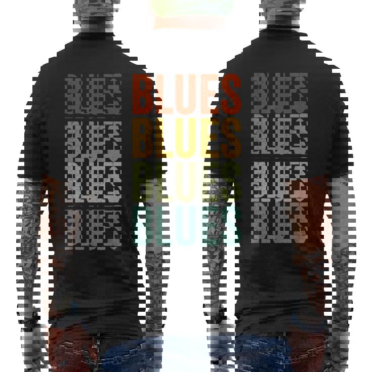 ブルースミュージックブルースマン メンズTシャツ バックプリント