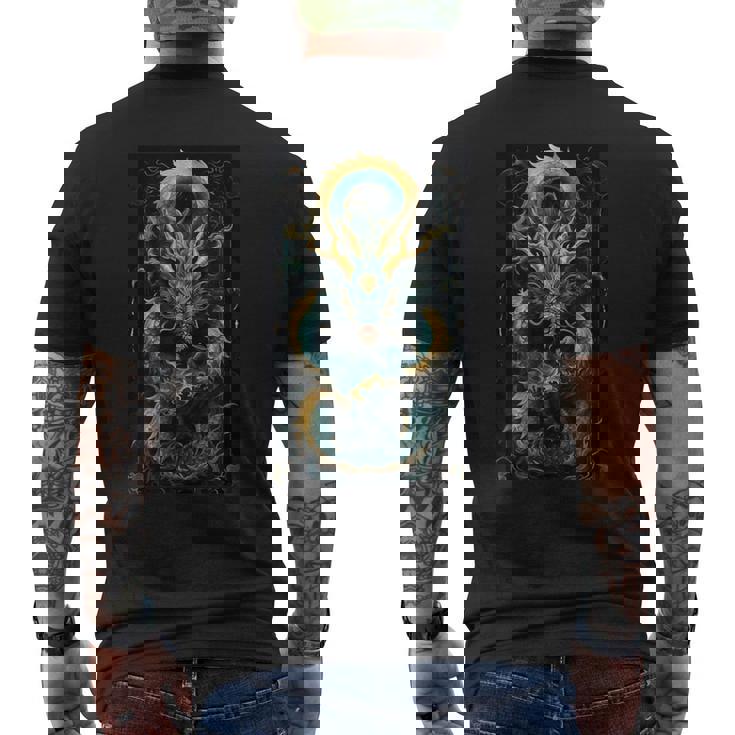 ブルードラゴン メンズTシャツ バックプリント