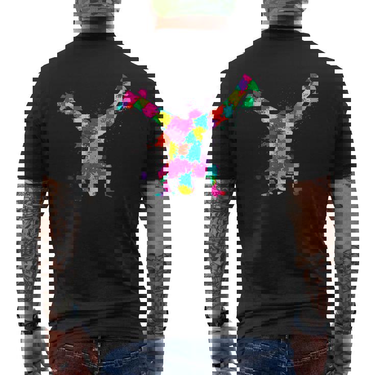 ブレイクダンスブレイクダンサーブレイクダンスキッズボーイズ メンズTシャツ バックプリント