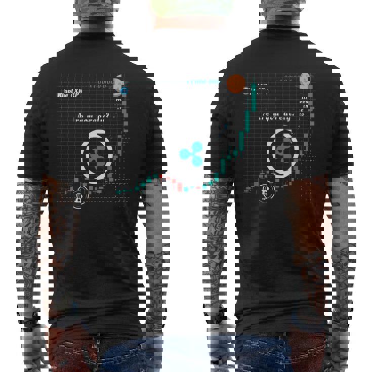 ブロックチェーン 暗号通貨コイン リップル クリプト Xrp ギフト メンズTシャツ バックプリント