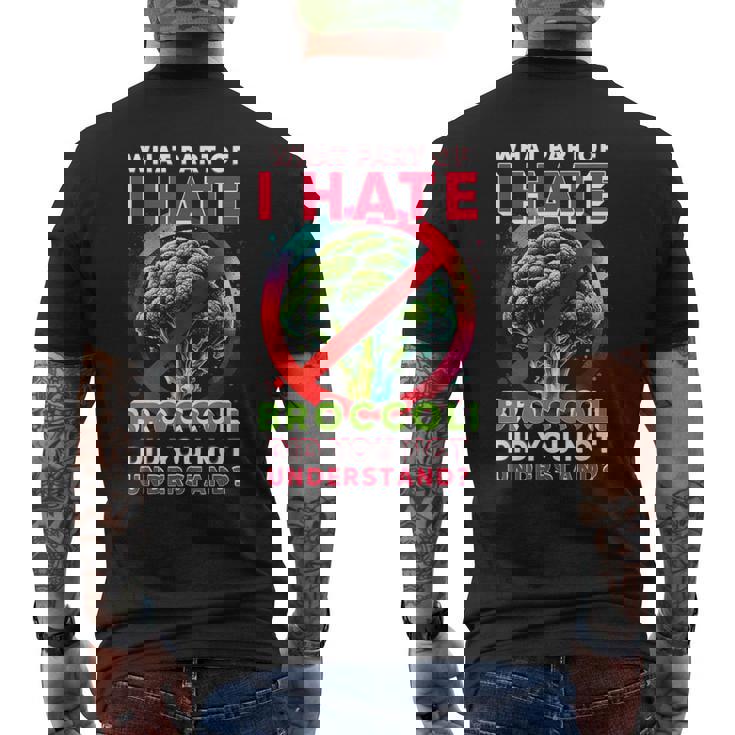 ブロッコリー嫌い メンズTシャツ バックプリント