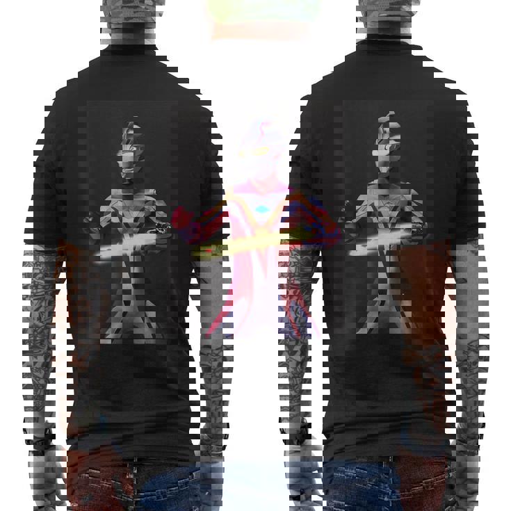 ブロマイドシリーズ ウルトラマンメビウス メビウスブレイブ メンズTシャツ バックプリント