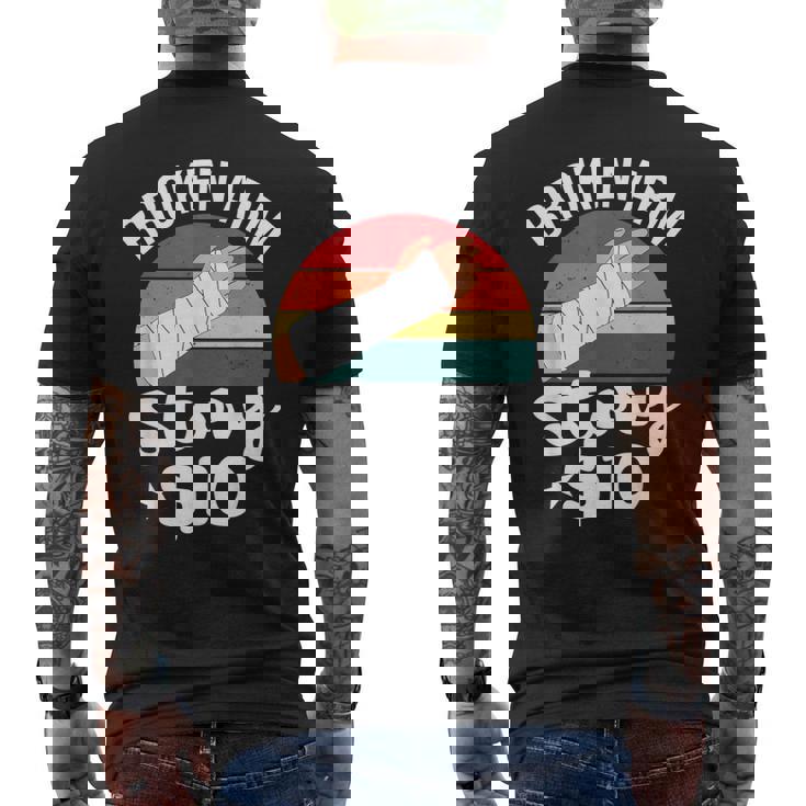 ブロークン・アーム・ストーリー $10 手の怪我 手首 面白い ヴィンテージ メンズTシャツ バックプリント