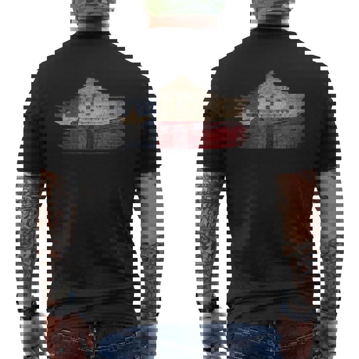 プラウドテキサスフラッグヴィンテージアラモ メンズTシャツ バックプリント
