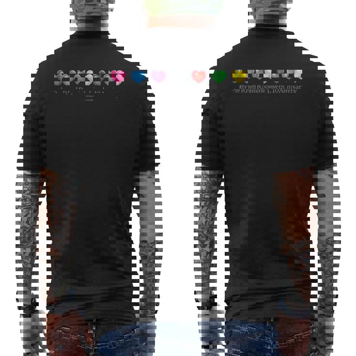 プリティーリズム・レインボーライブ デザインf メンズTシャツ バックプリント