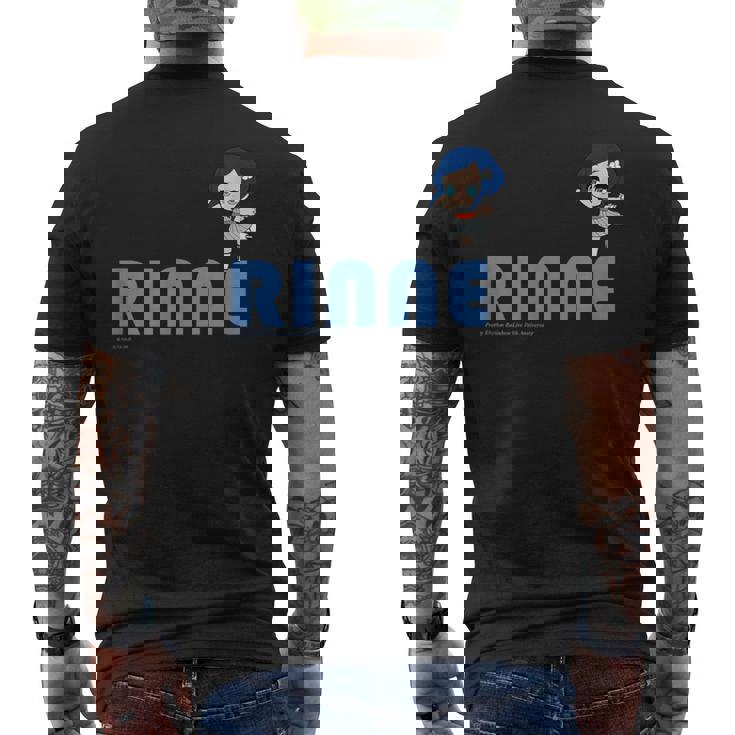 プリティーリズム・レインボーライブ ミニキャラりんね メンズTシャツ バックプリント