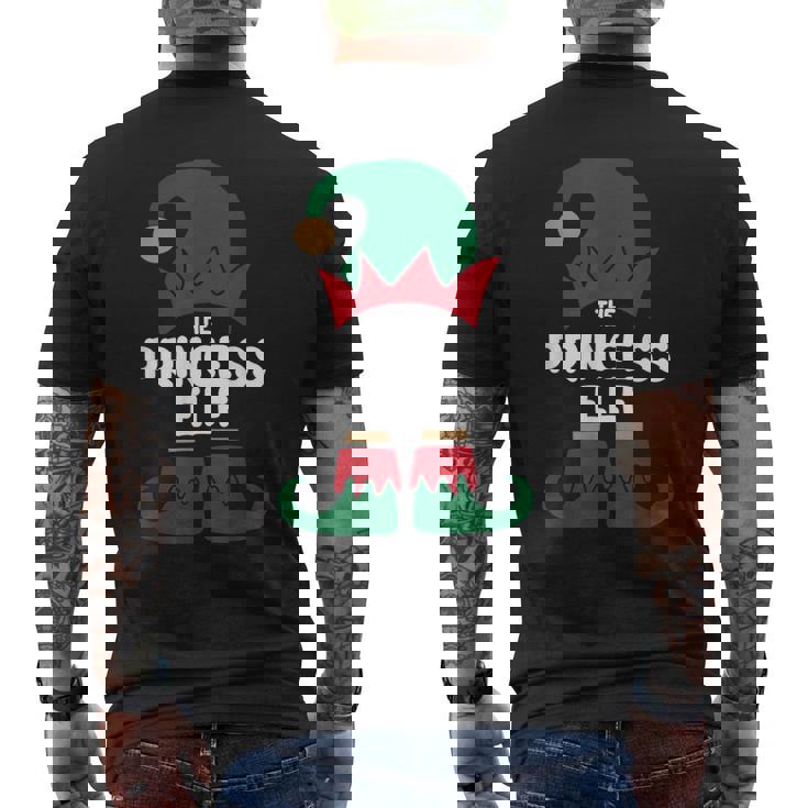 プリンセスエルフクリスマスシャツ ファミリーグループパーツ メンズTシャツ バックプリント