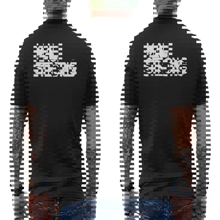 プレイ・フォー・マウイハワイ・ストロング メンズTシャツ バックプリント
