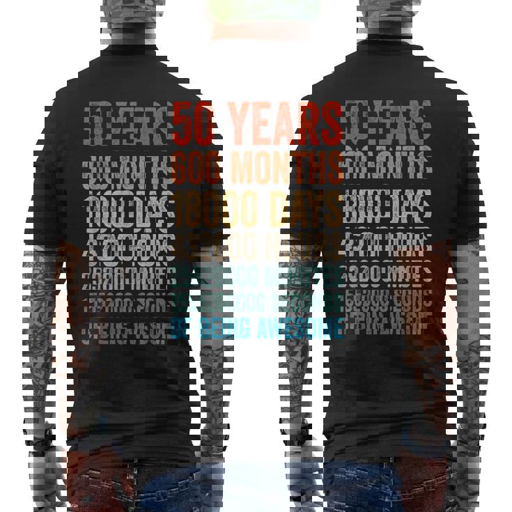 プレゼント 50歳 誕生日 ビンテージ 50年 レトロ メンズTシャツ バックプリント