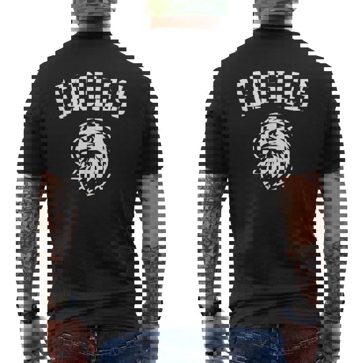 プレーヤーとファンのためのイーグルスマスコット メンズTシャツ バックプリント