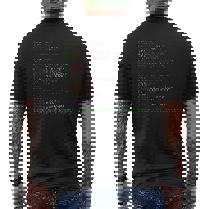 プログラマーコード機能 プログラミングシンタックス メンズTシャツ バックプリント