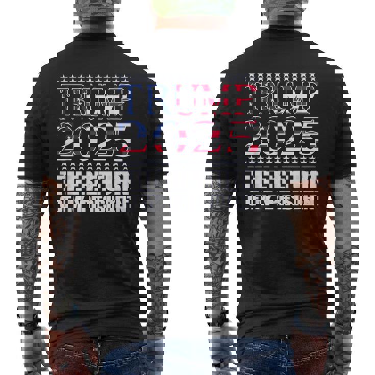 プロトランプシャツ2024 大統領トランプの帰還 2025 メンズTシャツ バックプリント