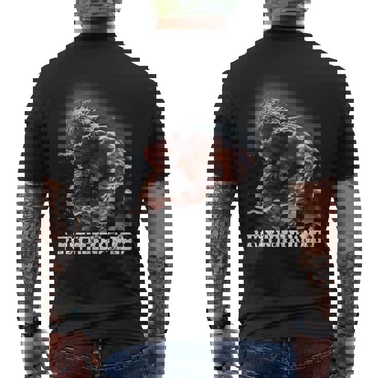 プロレス_007 メンズTシャツ バックプリント