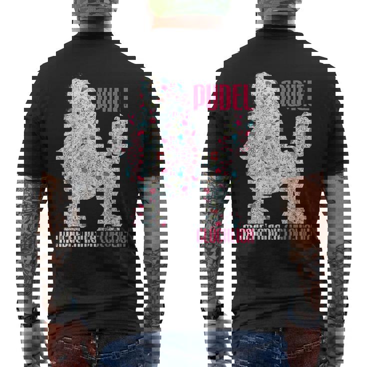 プードル メイクミーハッピー ヴィンテージ プードル メンズTシャツ バックプリント