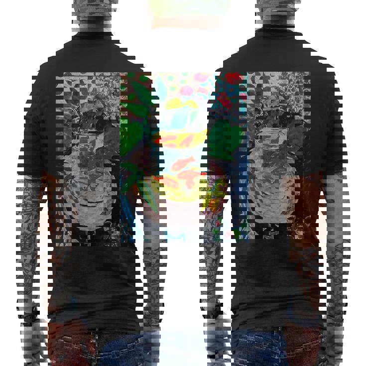 ヘンリ・マティス 金魚 メンズTシャツ バックプリント