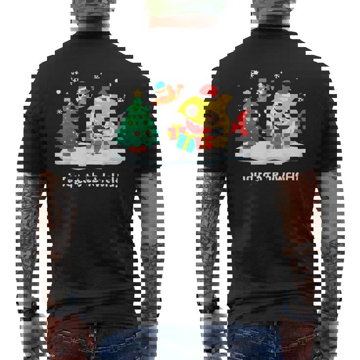 ベイビーシャーク・ウィリアム・クリスマス・ホリデー・サンタ・プレゼント・キッズ・メンズ・ウーマンズ メンズTシャツ バックプリント