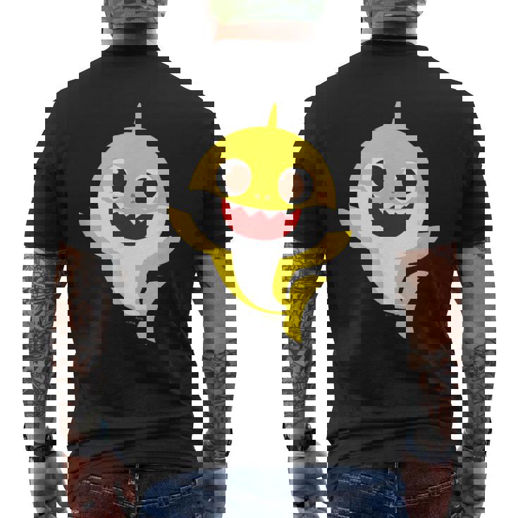 ベイビーシャーク・ハロー・サメもぞく・プレゼント・キッズ・メンズ・ウーマンズ メンズTシャツ バックプリント