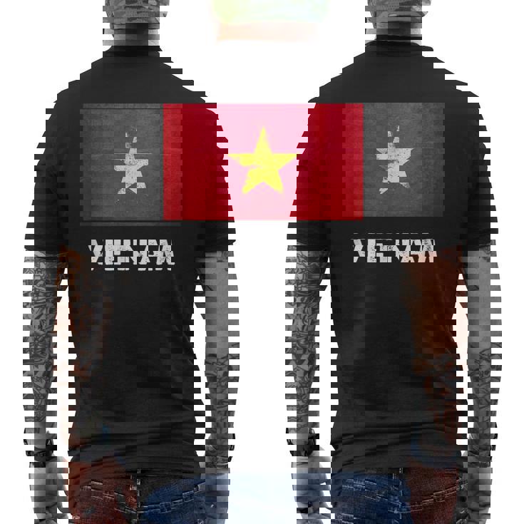 ベトナム国旗tシャツ メンズTシャツ バックプリント