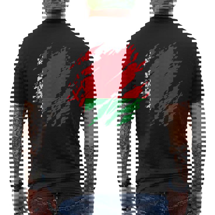 ベラルーシの旗ベラルーシ メンズTシャツ バックプリント
