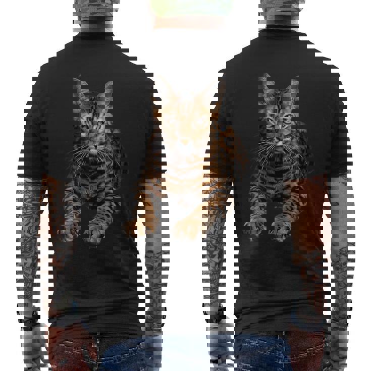 ベンガル猫 メンズTシャツ バックプリント