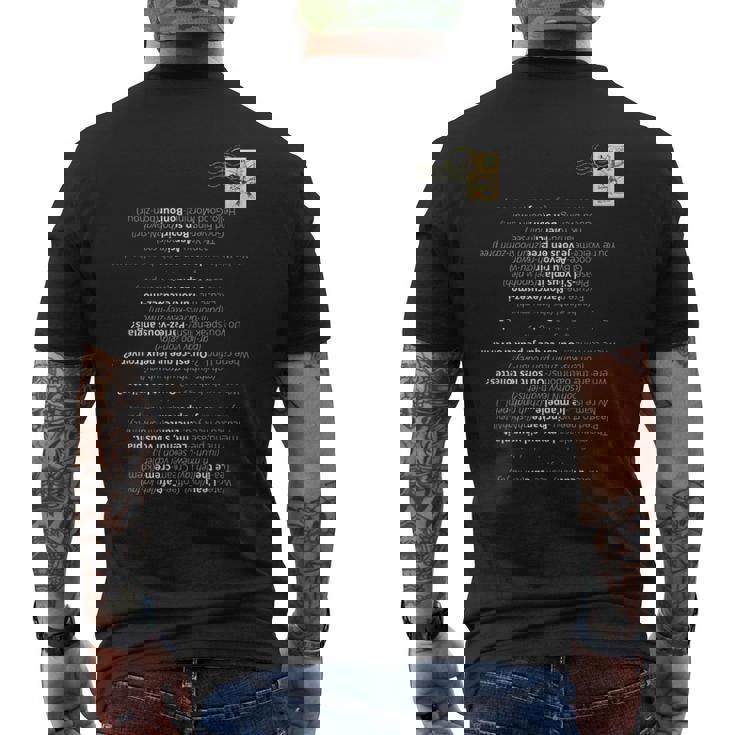 ベーシックなフランス語フレーズ 普段使いや旅行に メンズTシャツ バックプリント