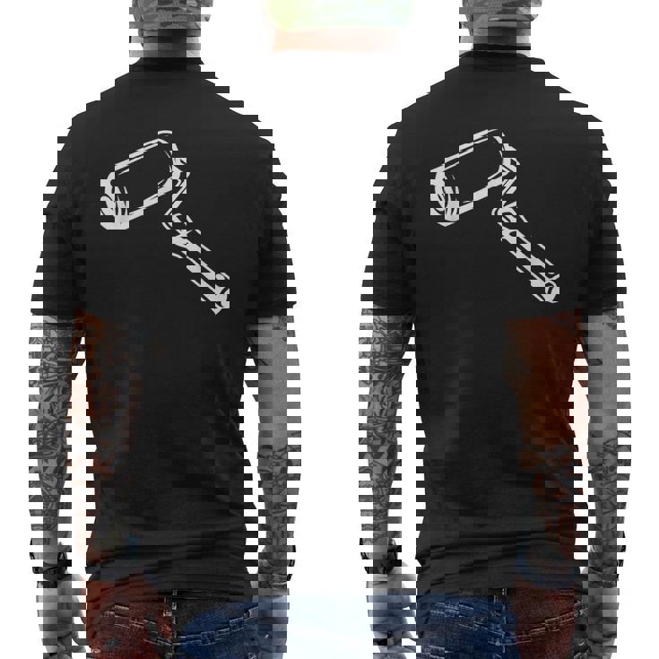 ペインティング・ローラー・スケッチ・ジャーニーマン メンズTシャツ バックプリント