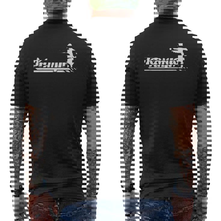 ペタンクプレイヤー ブール ボッチャ・ボッチェ・ペタンク メンズTシャツ バックプリント