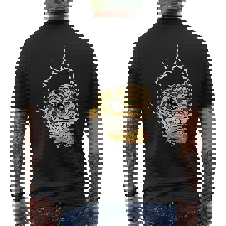 ペット ヒョウ ヤモリギフト I Love My メンズTシャツ バックプリント