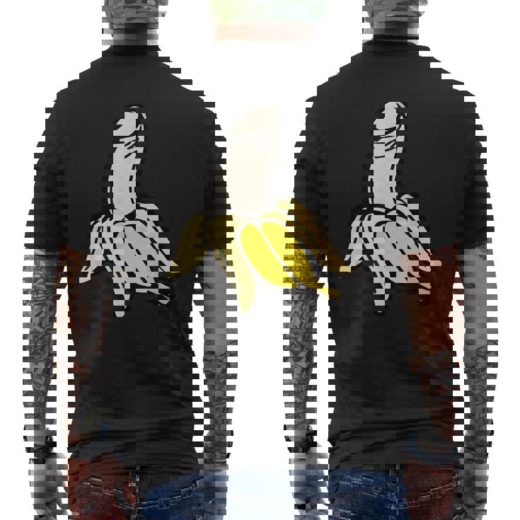ペニス バナナ メンズTシャツ バックプリント
