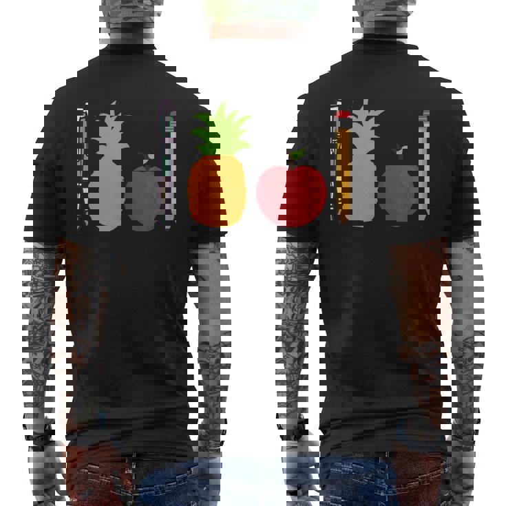 ペン パイナップル アップルペン 面白い メンズTシャツ バックプリント