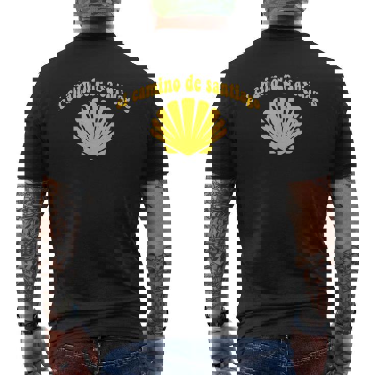 ホタテ貝 カミノ デ サンティアゴ メンズTシャツ バックプリント