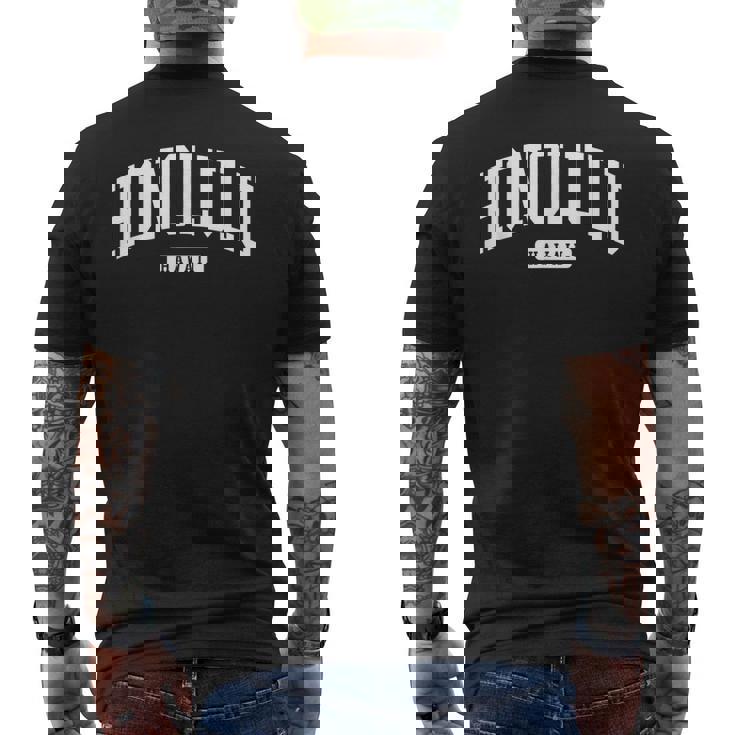 ホノルル ハワイ大学 大学 スタイル メンズTシャツ バックプリント