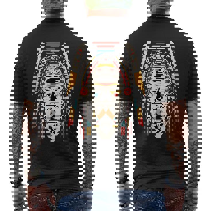 ホピ族アート シャーマン ネイティブ南西アメリカ インディアン スタイル メンズTシャツ バックプリント