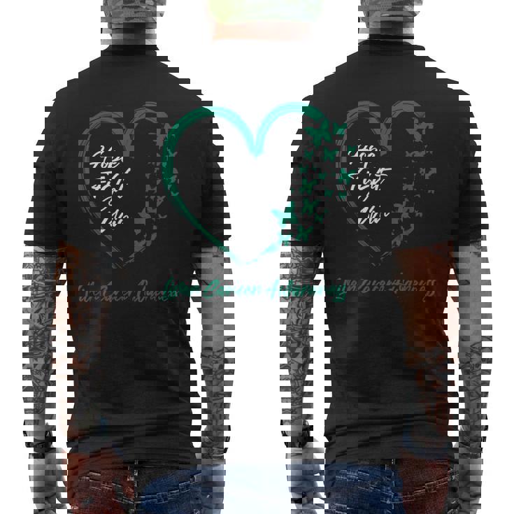 ホープファイトが肝臓がん啓発を勝ち取る メンズTシャツ バックプリント