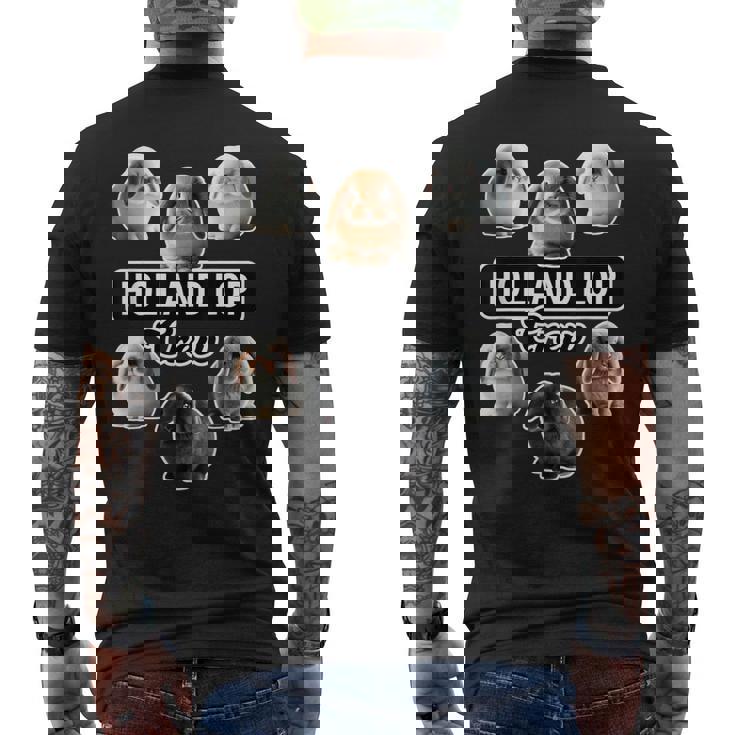 ホーランドロップラビットクルーファニーバニー メンズTシャツ バックプリント