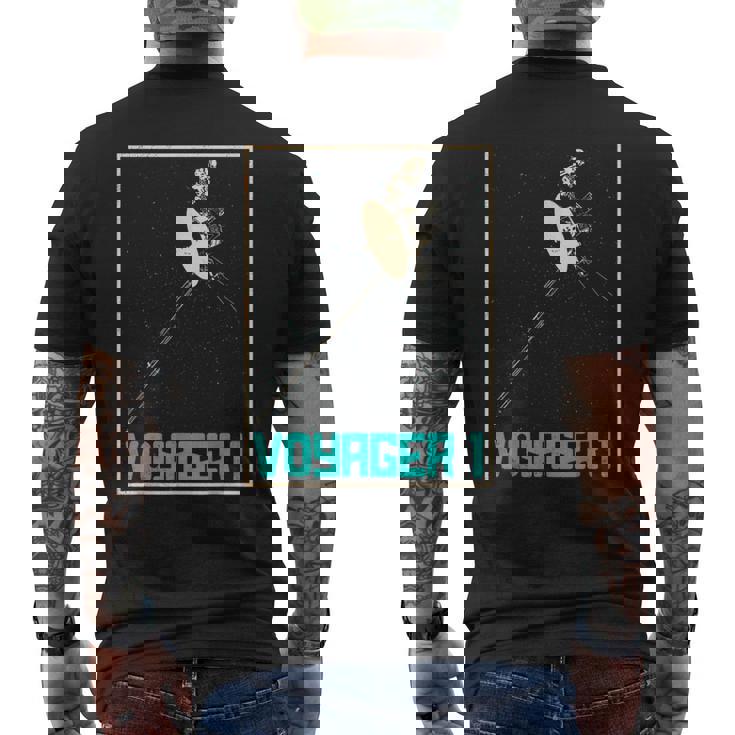 ボイジャー1星間宇宙探査機 太陽系天文学 メンズTシャツ バックプリント