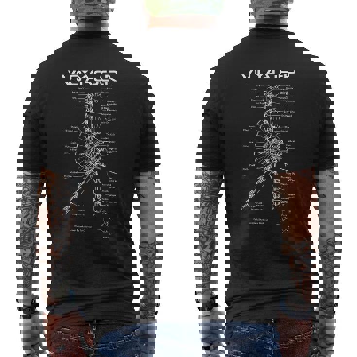 ボイジャー図 メンズTシャツ バックプリント