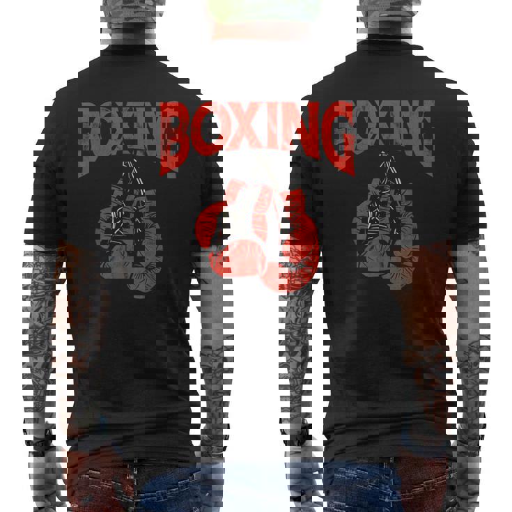 ボクシンググローブ ヴィンテージ ボクシング メンズTシャツ バックプリント