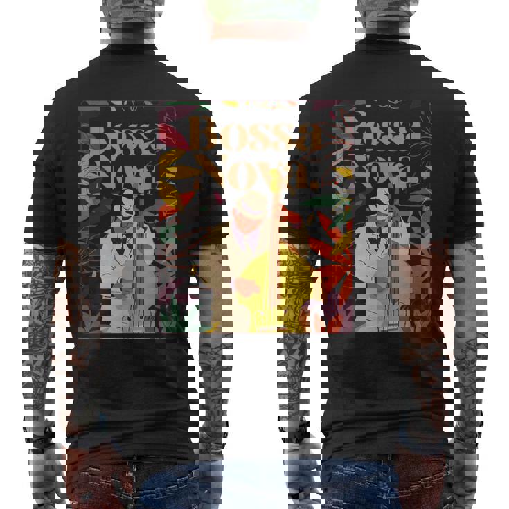 ボサ・ノヴァ・サンバ ミュージック ジャズ ブラジル ブラジル リオデジャネイロ メンズTシャツ バックプリント